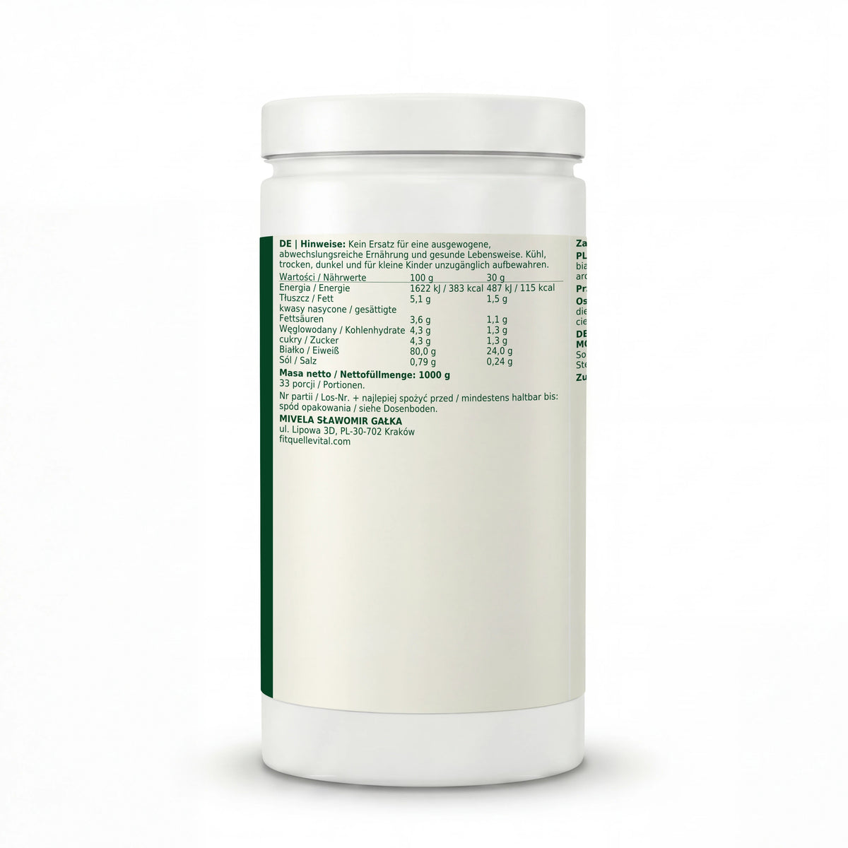 Dobry Rytm Białko serwatkowe - wanilia, 1000 g