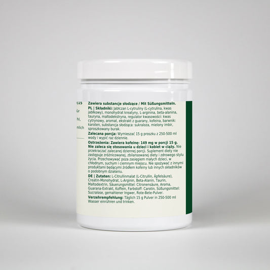 Dobry Rytm Pre-Workout Tropical z kofeiną - 500 g