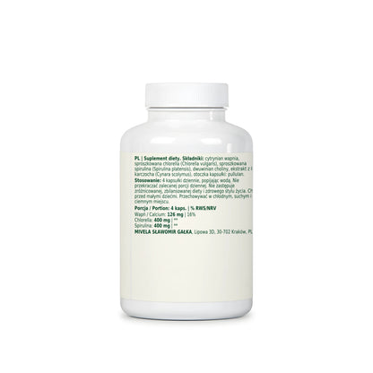 Dobry Rytm Spirulina + Chlorella z wapniem i choliną - 120 kapsułek