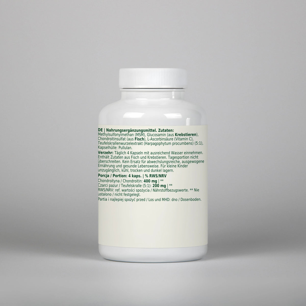 Dobry Rytm MSM + Glukozamina + Chondroityna + Witamina C - 120 kapsułek