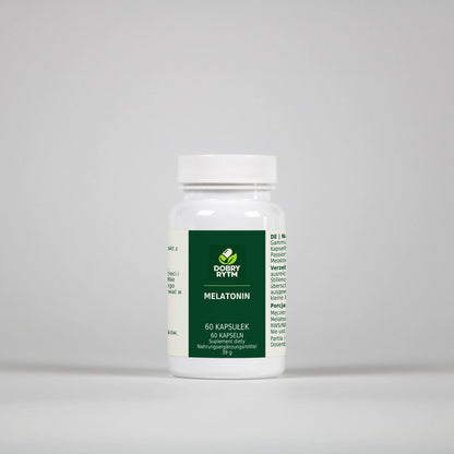 Dobry Rytm Melatonina 0,8 mg + GABA i ekstrakty roślinne - 60 kapsułek