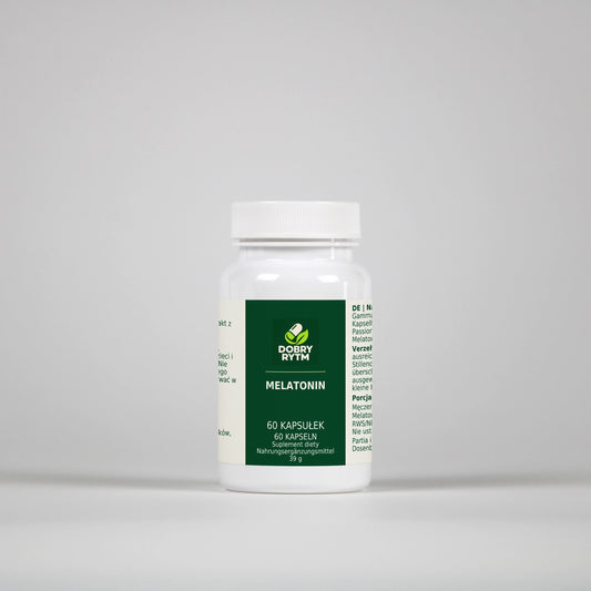 Dobry Rytm Melatonina 0,8 mg + GABA i ekstrakty roślinne - 60 kapsułek