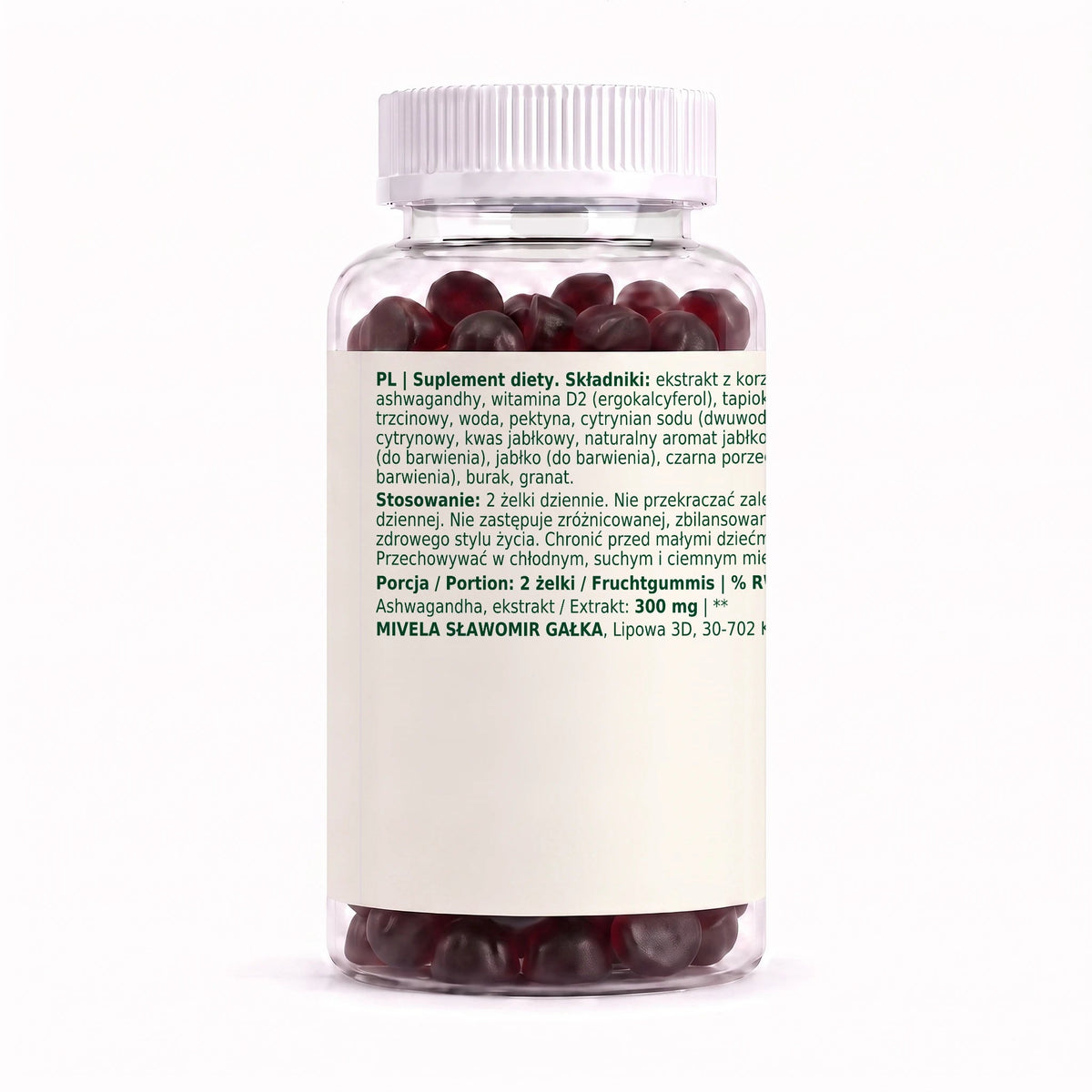 Dobry Rytm Ashwagandha + Witamina D2 - 60 żelków