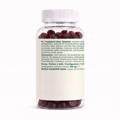 Dobry Rytm Ashwagandha + Witamina D2 - 60 żelków