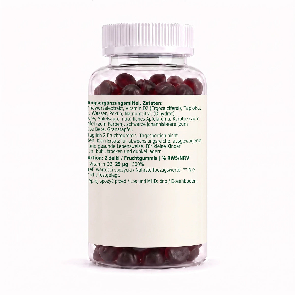 Dobry Rytm Ashwagandha + Witamina D2 - 60 żelków