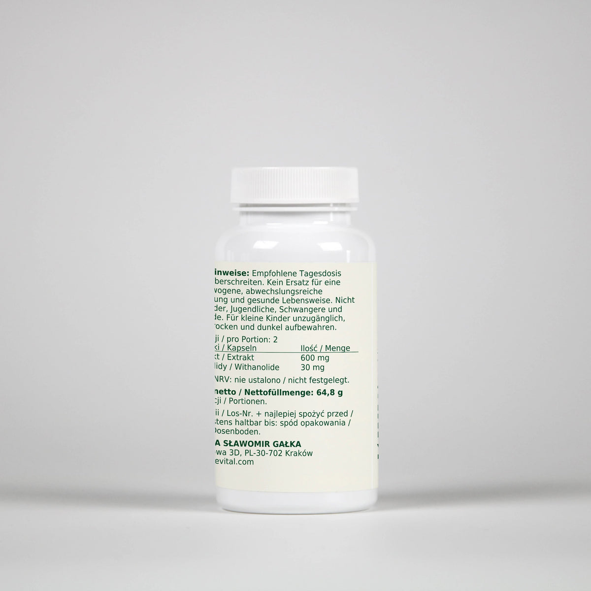 Dobry Rytm Ashwagandha 600 mg - 180 kapsułek