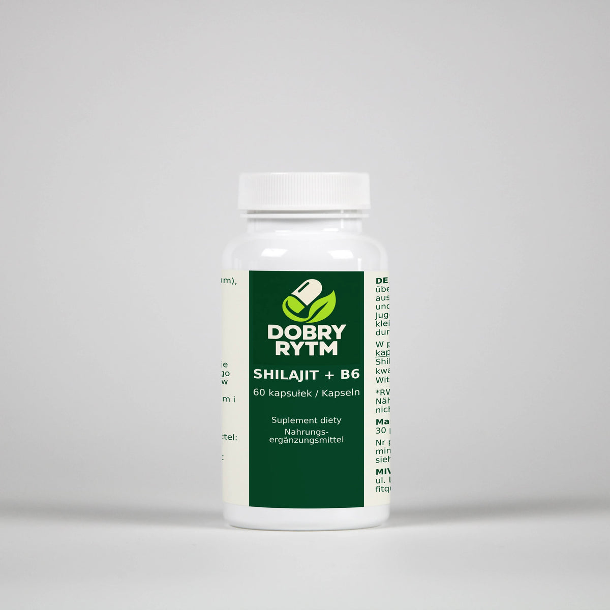 Dobry Rytm Shilajit + Witamina B6 - 60 kapsułek