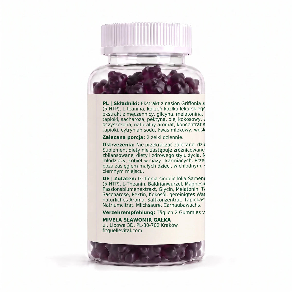 Dobry Rytm Melatonina 0,8 mg + 5-HTP i składniki roślinne - 60 żelków