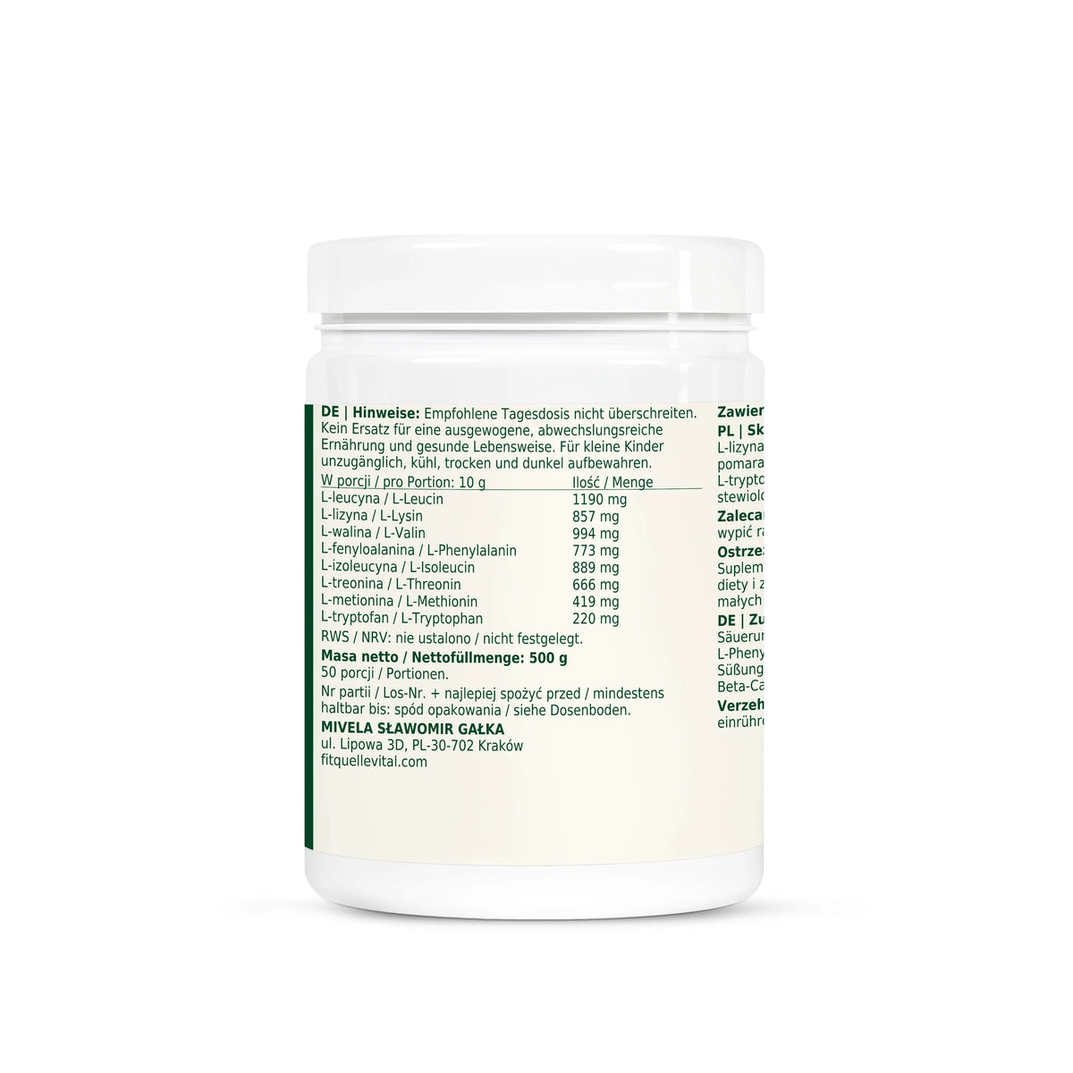 Dobry Rytm EAA - pomarańcza, 500 g