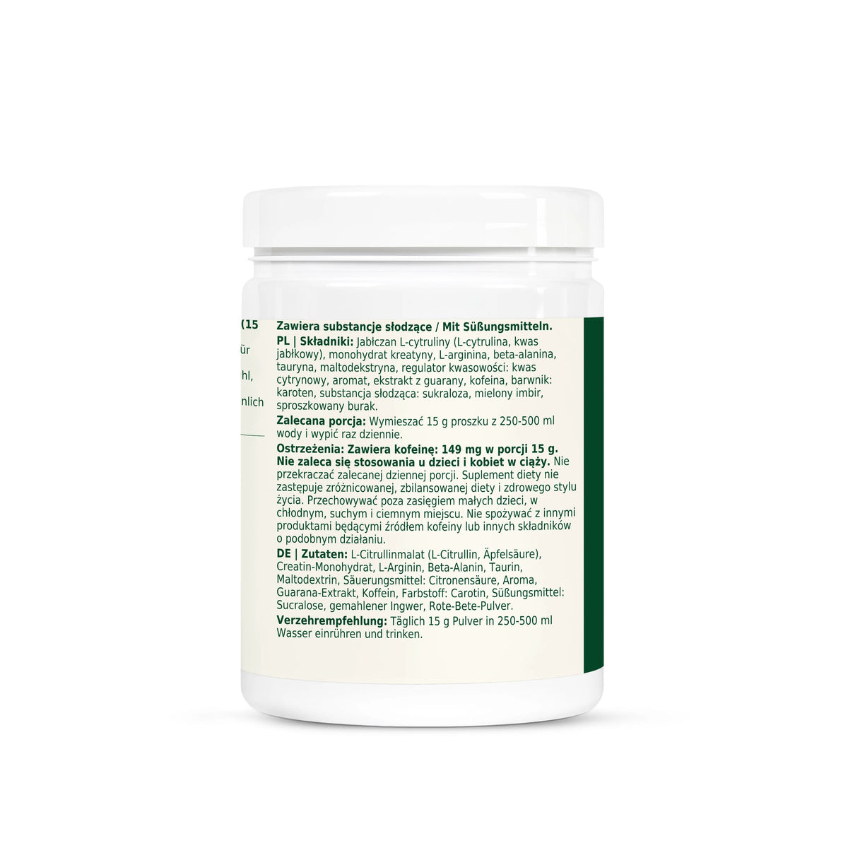Dobry Rytm Pre-Workout Tropical z kofeiną - 500 g